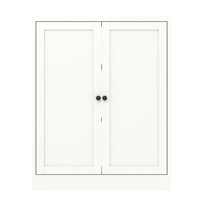 Pantry Cabinet With Adjustable Shelves Freestanding Kitchen Storage Organizer - White