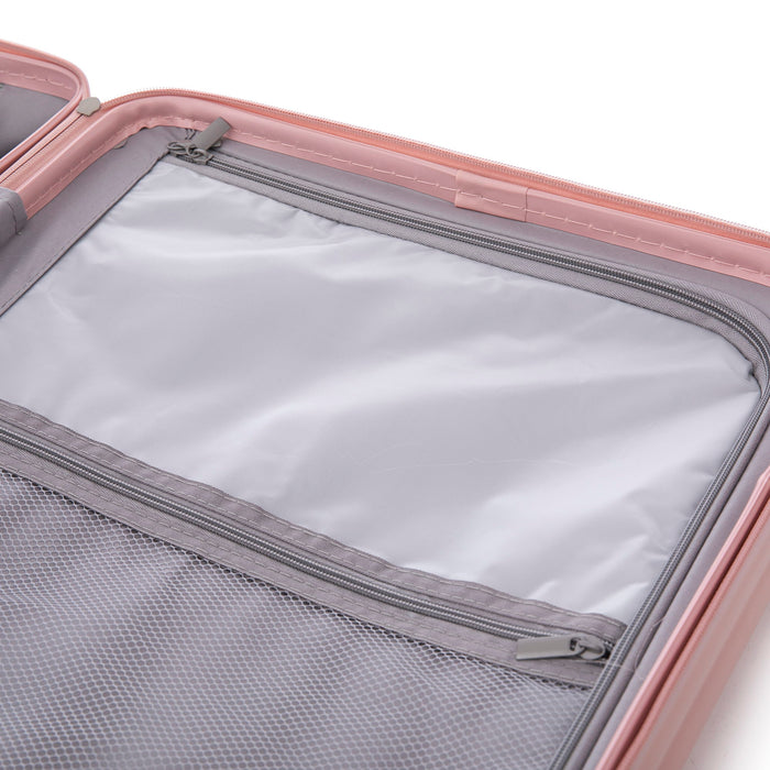 20" / 24" / 28" 3 Pieces / Set Spinner Wheel Luggage, Carry On Suitcase, With Cup Holder & USB Port & Phone Holder