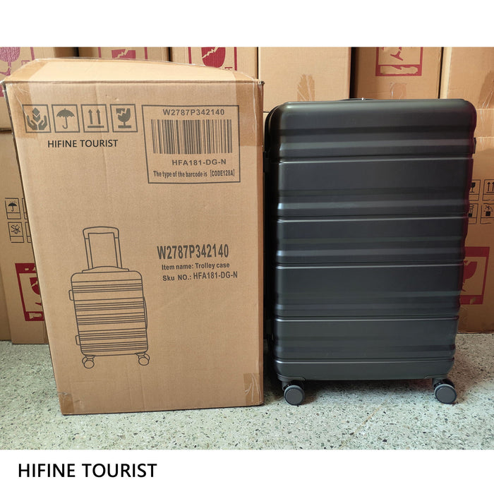 Tourist 3 Piece Luggage Set, Combination Lock, Durable Hard Shell With 360° Silent Wheels