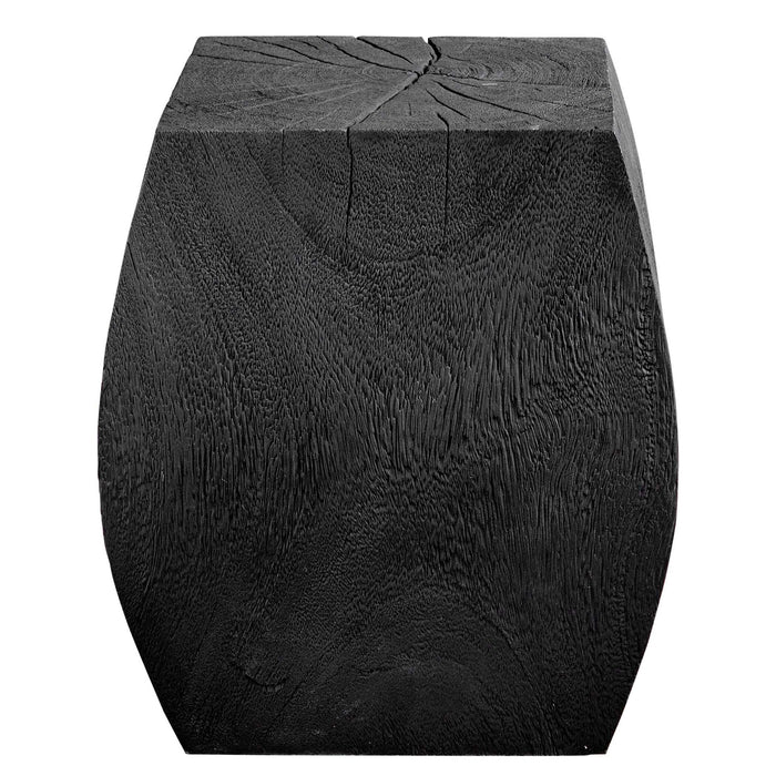 Grove - Black Wooden Accent Stool