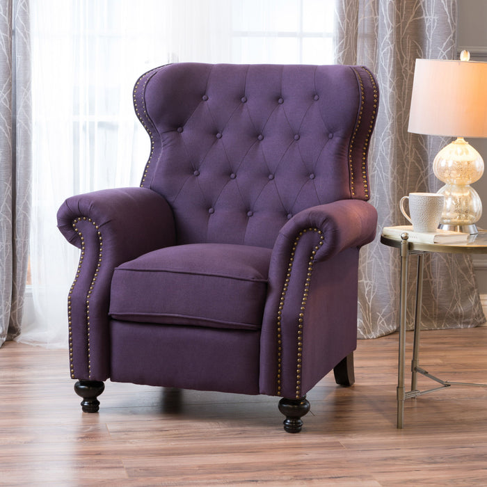 Modern Manual Push Back Recliner Chair