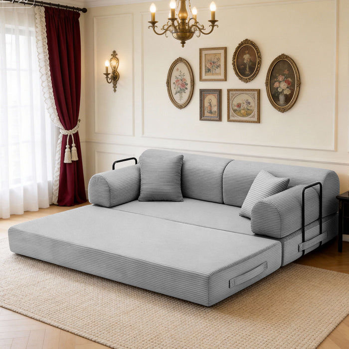Convertible Sleeper Sofa Bed, Floor Lounge Couch For Living Room