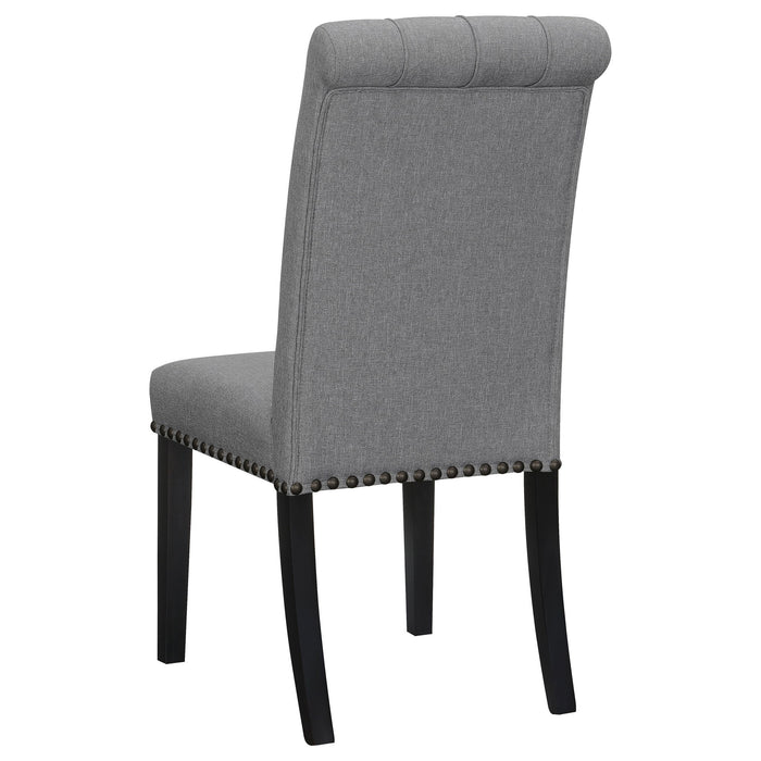 Tufted Rolled Backrest Side Chairs (Set of 2)