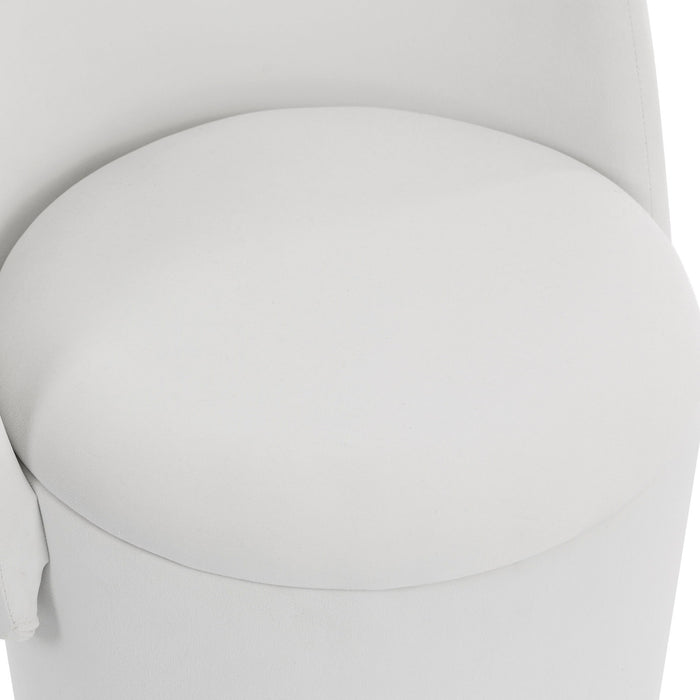 Barrel Chair With Built In Storage, 360° Swivel - Beige