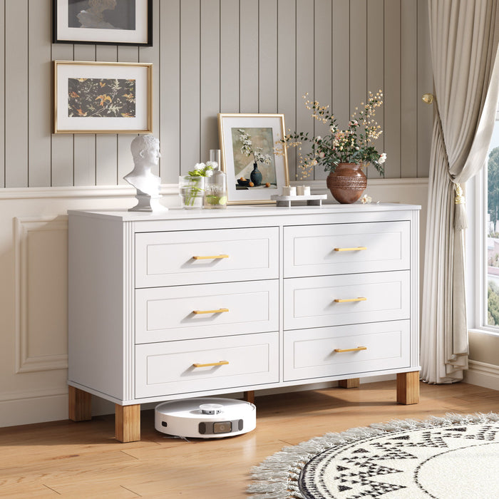 6 Drawer Double Dresser