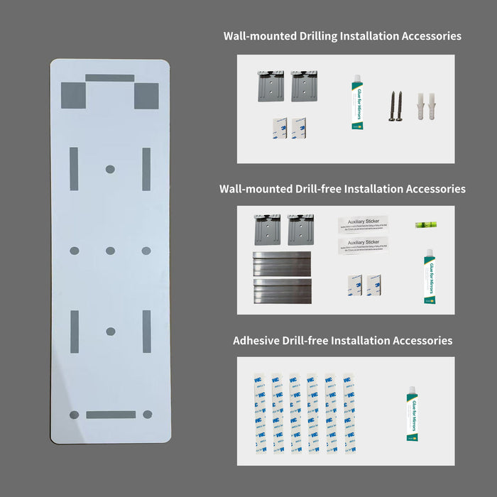 Full Body Round Corner Mirror For Living Room