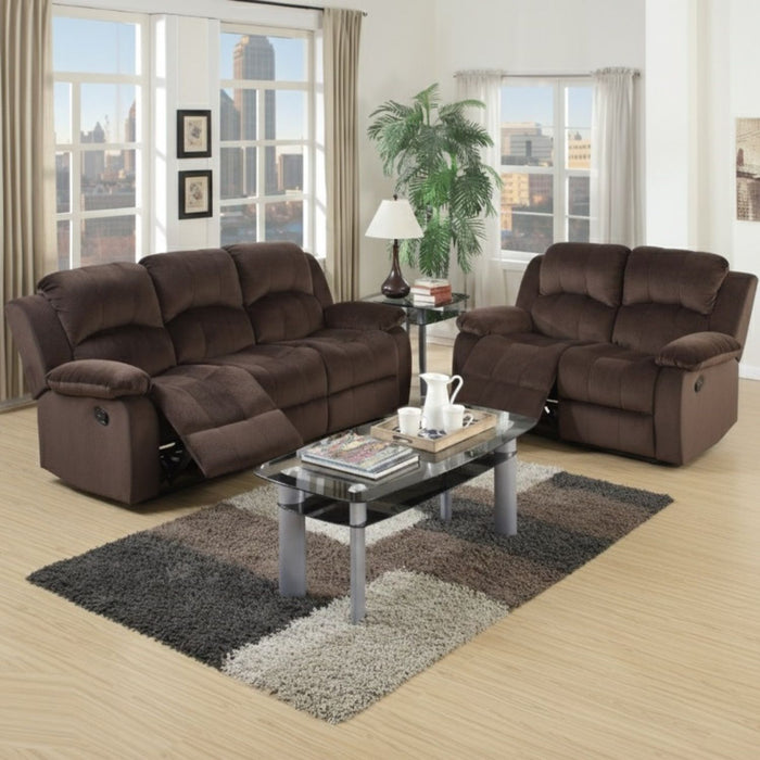 Modern Style Living Room Set With Reclining