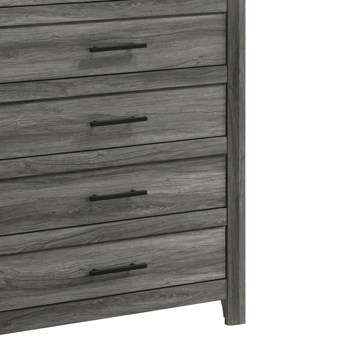 Denver - 5 Drawer Chest - Gray