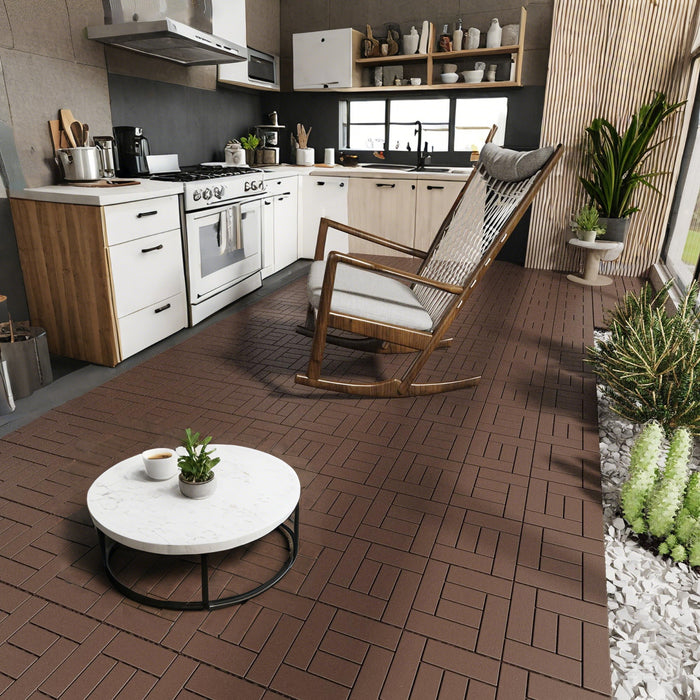 Patio Diy Module Interlocking Decking Tiles Floor, Outdoor And Indoor, Easy And Quick Installation