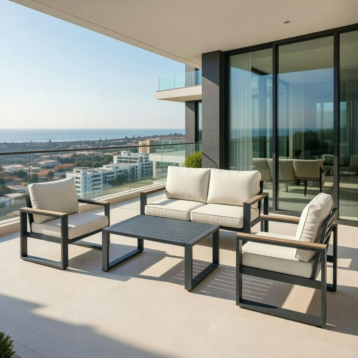 Modern Outdoor Sofa Set With Coffee Table