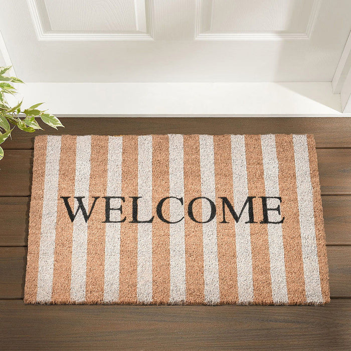 Doormats - Striped Welcome Doormat