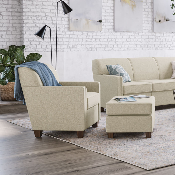 Nora - Fabric Ottoman