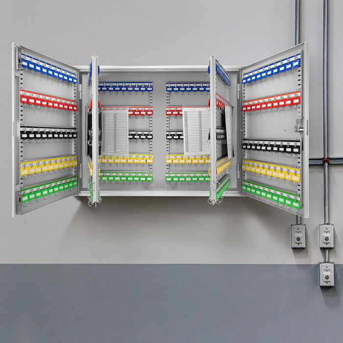 400 Keys Adjustable Key Lock Box With Digital Lock - Gray