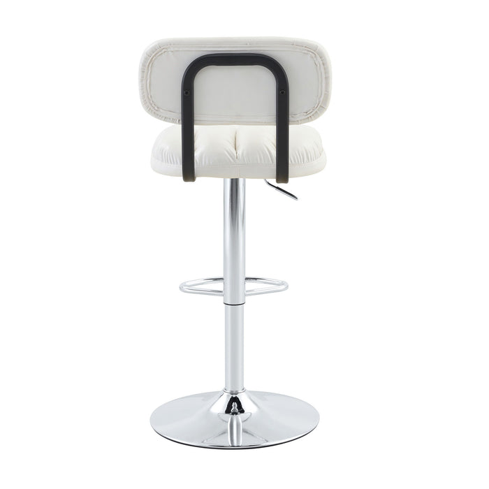 Adjustable Height Bar Stools With Footrest For Kitchen Island (Set of 2)