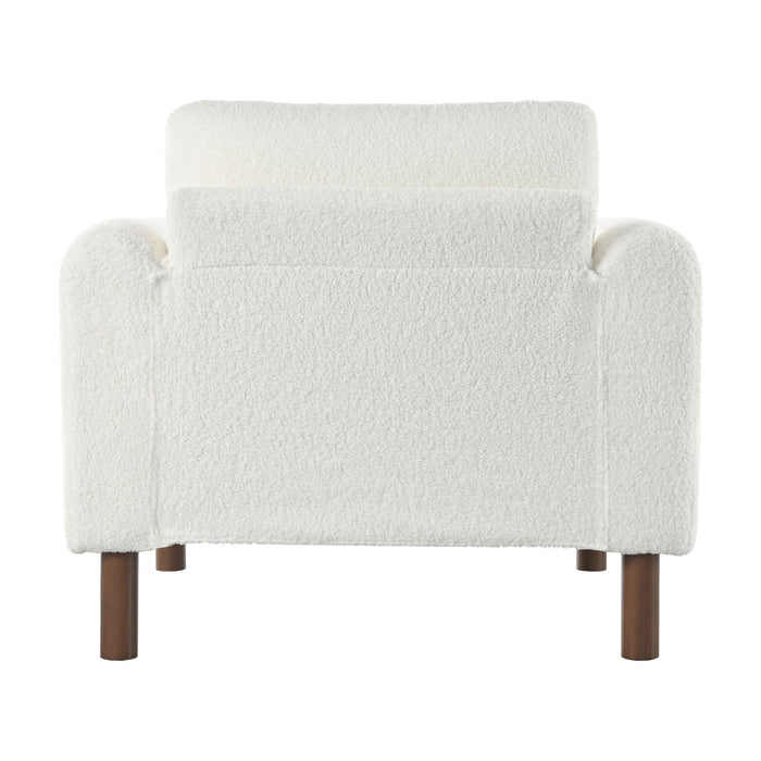 Oversized Accent Chair With Curved Armrests