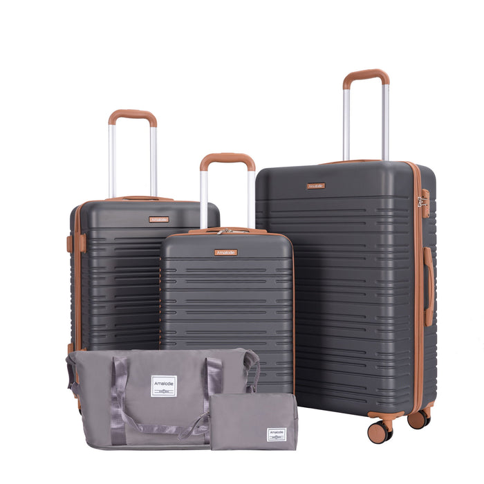 5 Piece Set Hard Case Spinner Wheels Luggage Sets With Tsa Lock
