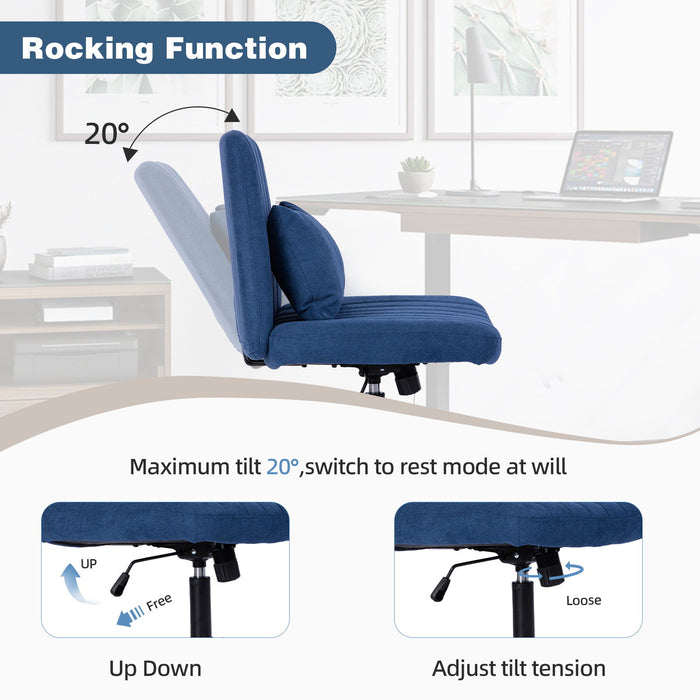 Criss Cross Office Chair With Adjustable Height, Ergonomic Design