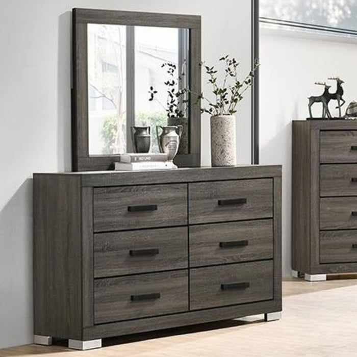1 Piece Dresser Bar Handle Bedroom Furniture - Gray