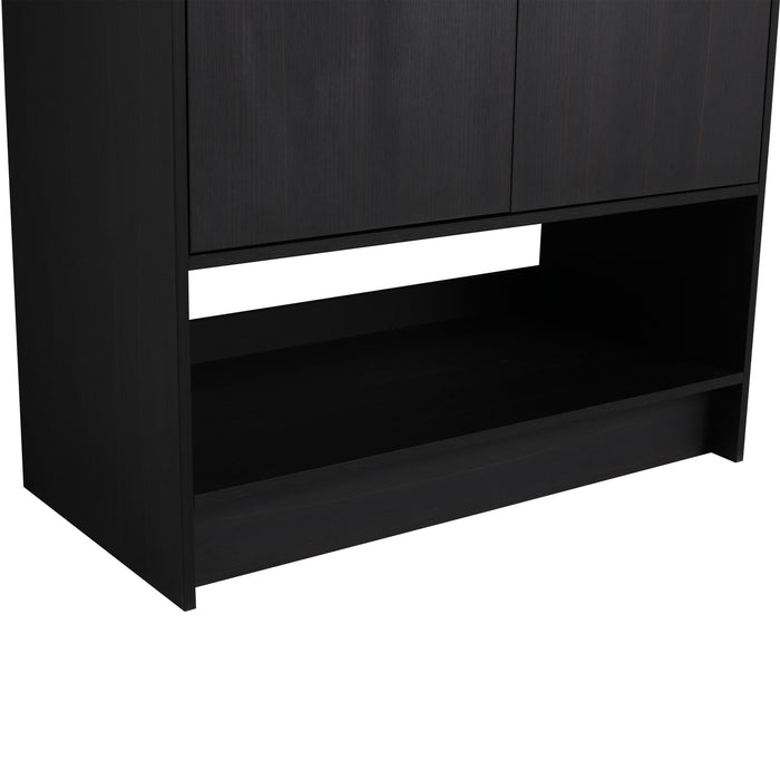 Modern Freestanding Bathroom Vanity With 2 Doors