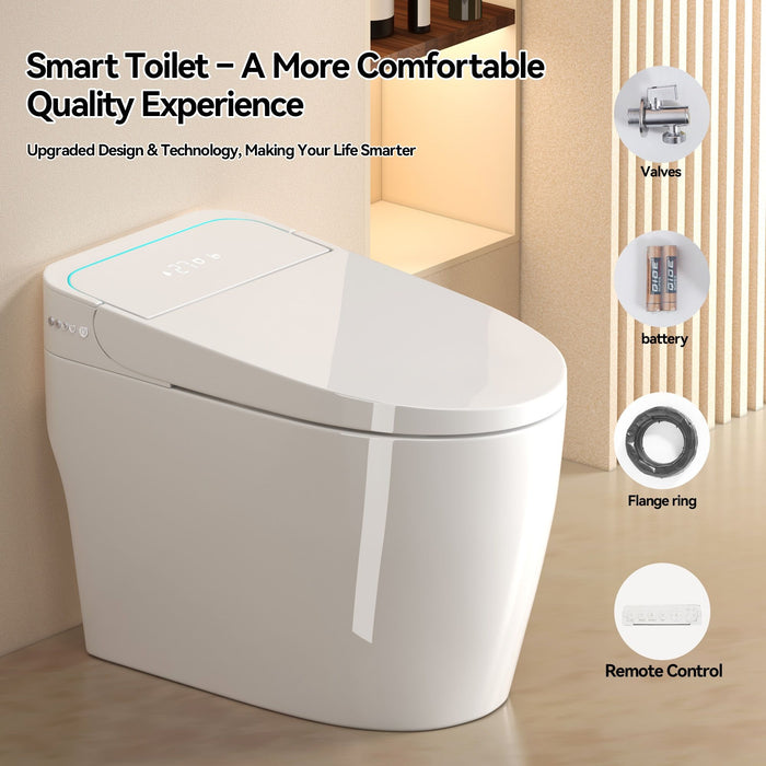 Smart Bidet Toilet With Auto Open / Close Seat