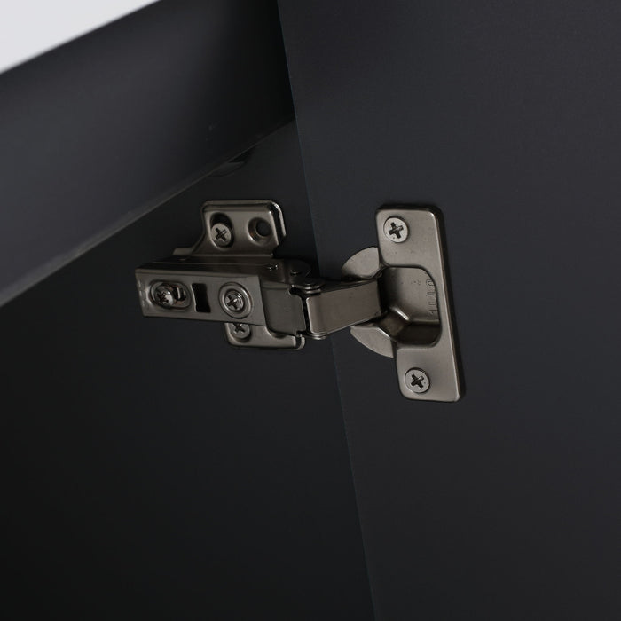 Contemporary Wall Mounted Bathroom Vanity With Resin Double Sink