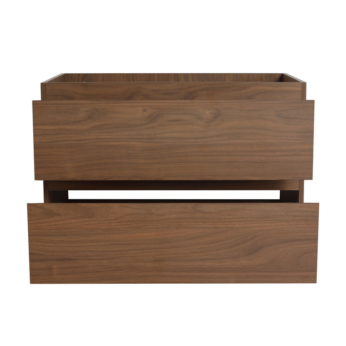 Wall Mounted Bathroom Vanity With Sink, 2 Soft Close Drawers