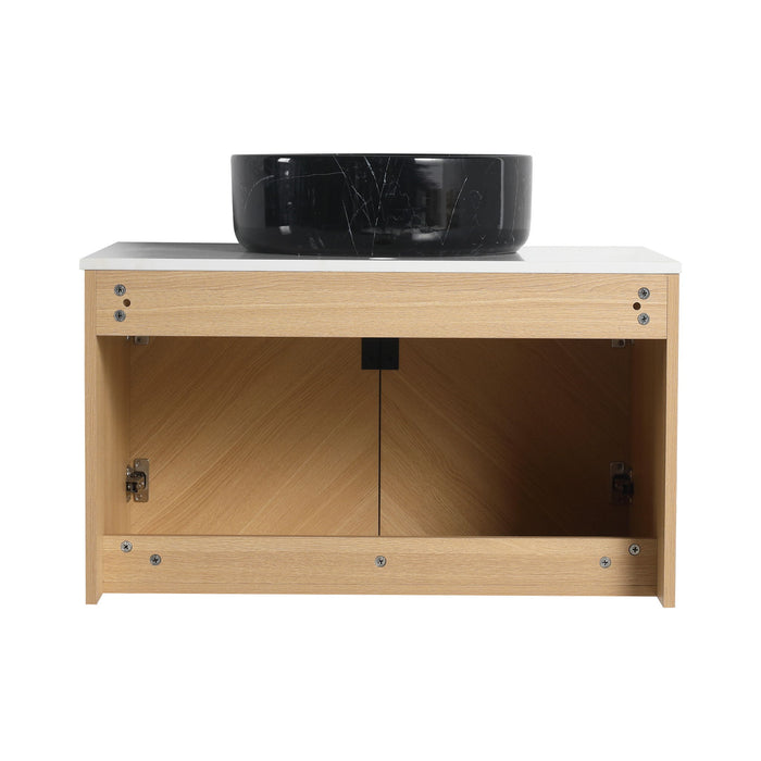 Wall Mounted Bathroom Vanity & Art Sink