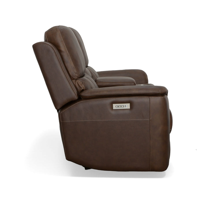 Henry - Power Reclining Loveseat With Console & Power Headrests & Lumbar