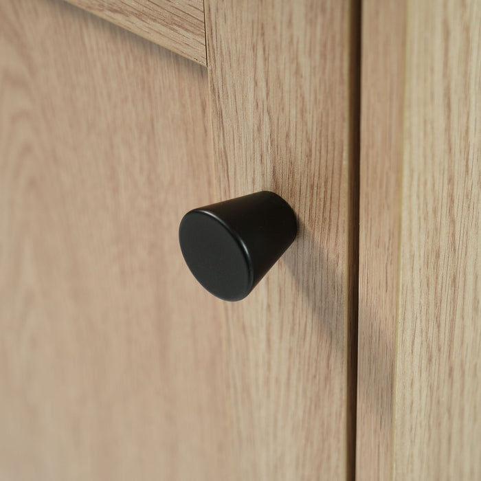 Bathroom Vanity With Reversible Resin Sink, Cabinet & Zinc Alloy Handles - Wood