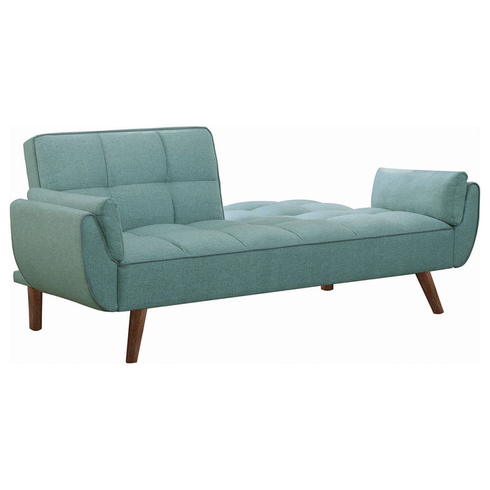 Laggarhem - Tufted Back Upholstered Sofa Bed - Turquoise