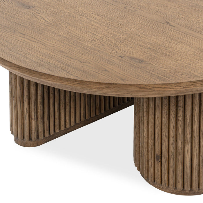 Vander - Solid Wood Round Coffee Table