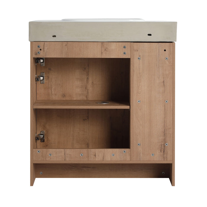 Sleek Design Freestanding Bathroom Vanity With Sink, Soft Close Door