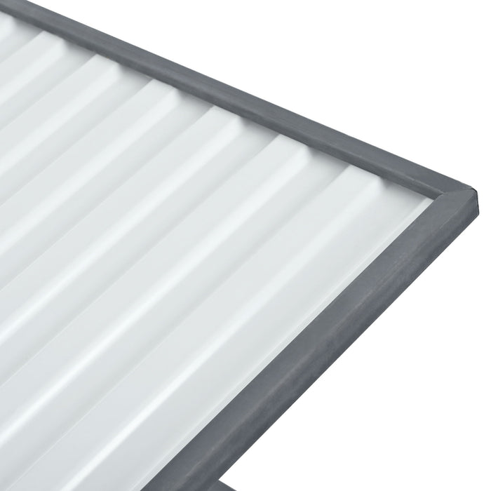 Modern Design Outdoor Dog House With Food Bowl And Wheels Pine - Gray / White