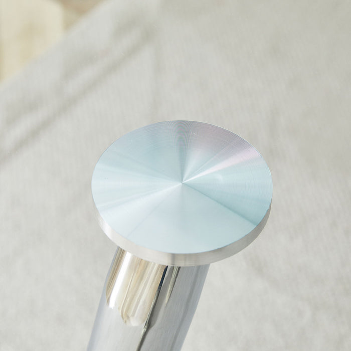 Modern Rectangular Glass Dining Table For 4 - 6 People With Tempered Glass Countertop