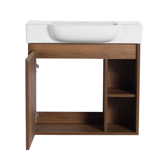 Wall Mounted Bathroom Vanity With Sink & Soft Close Door