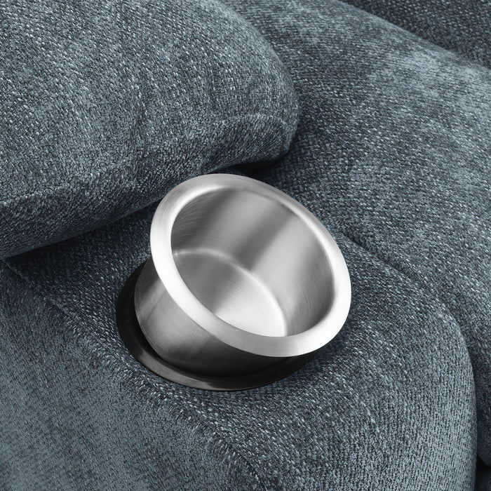 Beca - Upholstered Power Lift Recliner With Cupholders And USB Charging