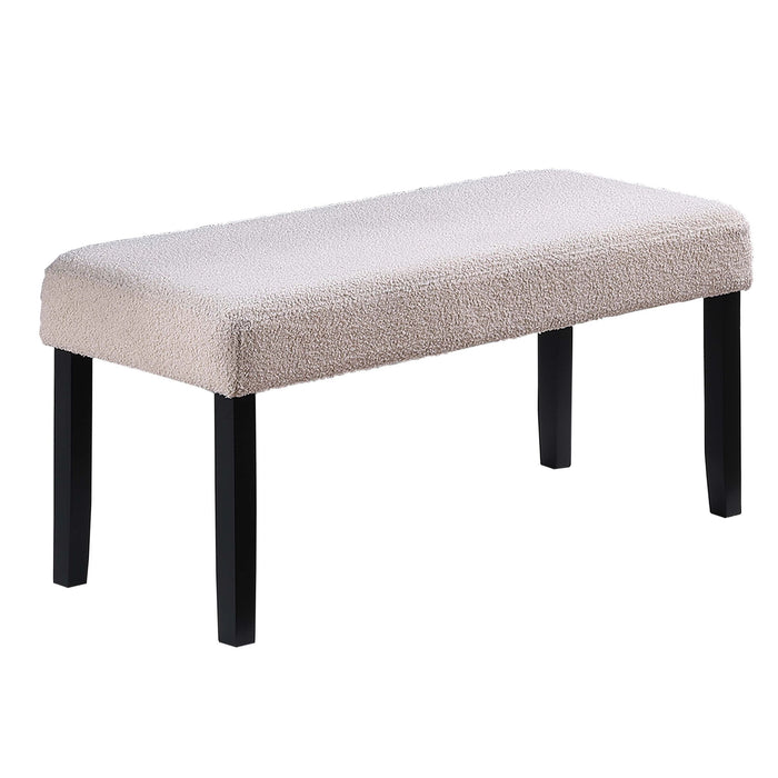 2 Tone Dining Table Set With Upholstered Side Chairs