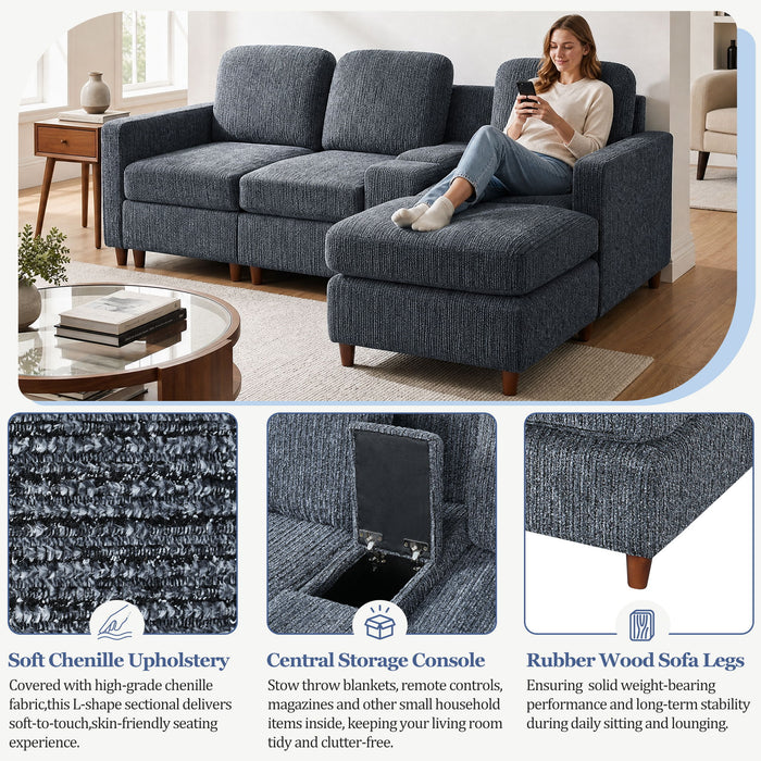 L - Sectional Sofa With Reversible Chaise