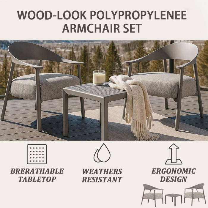 Furniture Set With Seat Cushions, Sturdy And Durable