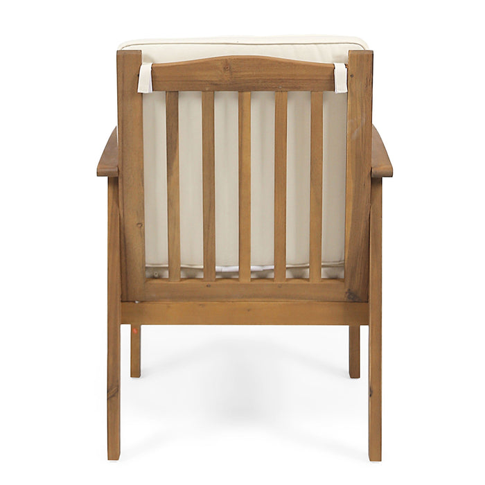 Casa - Acacia Club Chair Coastal Classic Outdoor Seating, Waterproof Fabric