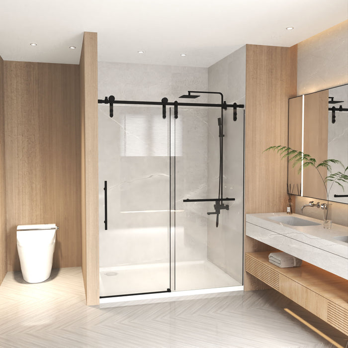 Frameless Sliding Bathtub Door With Frame