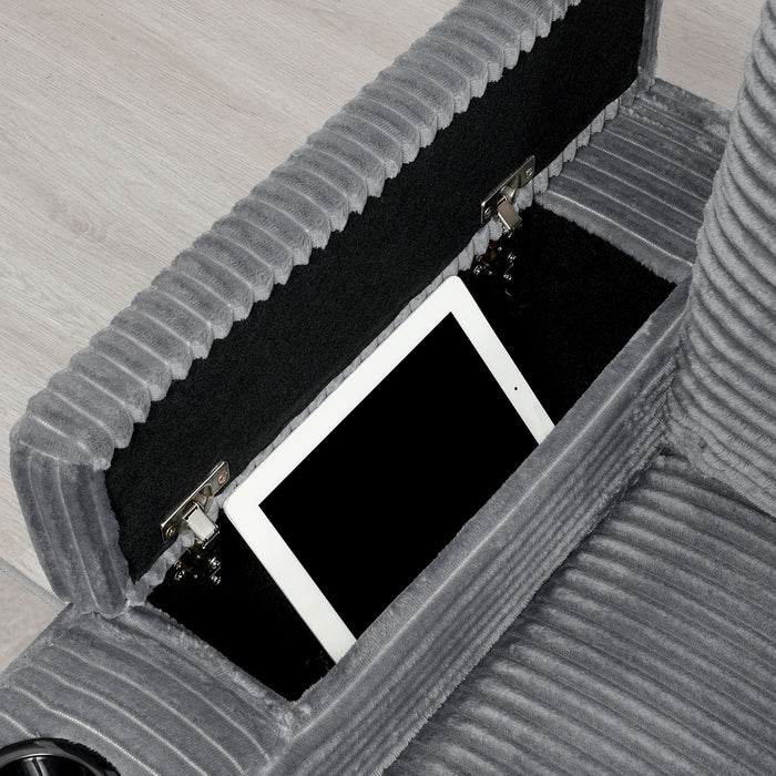 Convertible L Shaped Sectional Corner Couch With Armrest Storage Cup Holders USB Charger, Irregular Corner Oversized Comfy Modular Sofa