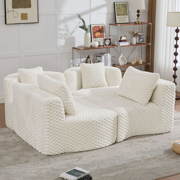 Modular Sectional Sofa With Free Combination Design