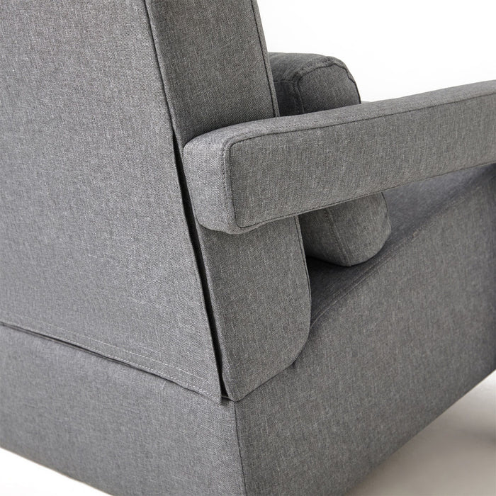 Modern Upholstered Accent Chair, Comfortable Fabric With A Pillow For Living Room