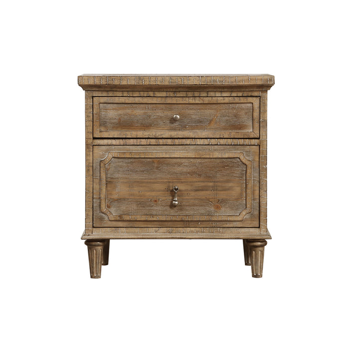 2 Drawer Nightstand - Taupe