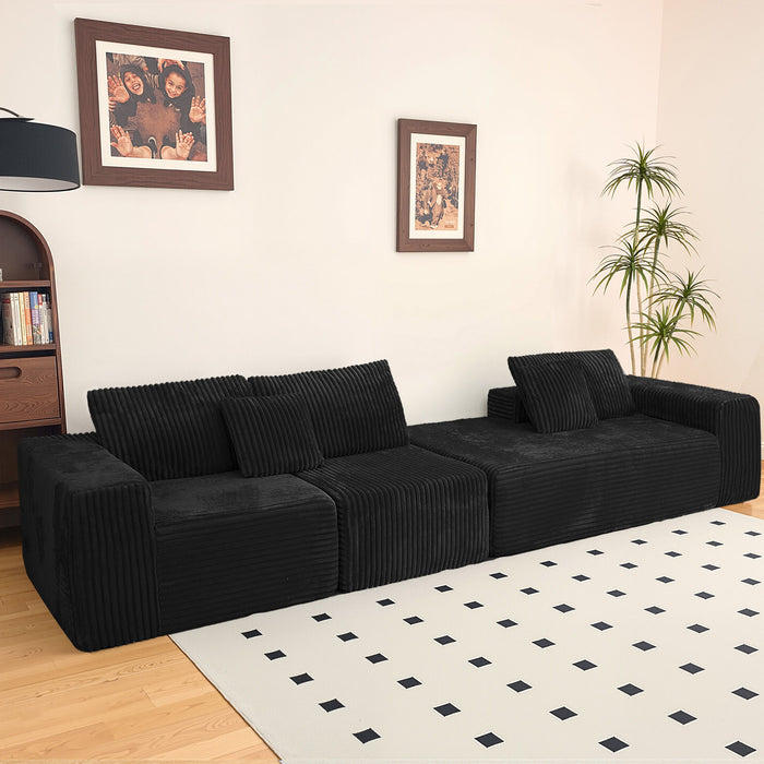 Modern Cloud Sectional Sofa With L-Shape Chaise