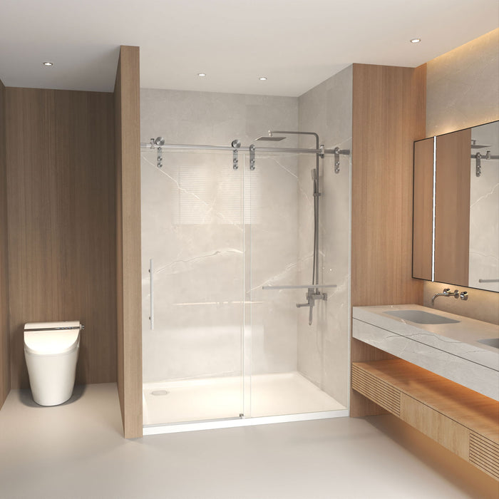 Frameless Sliding Bathtub Door With Frame