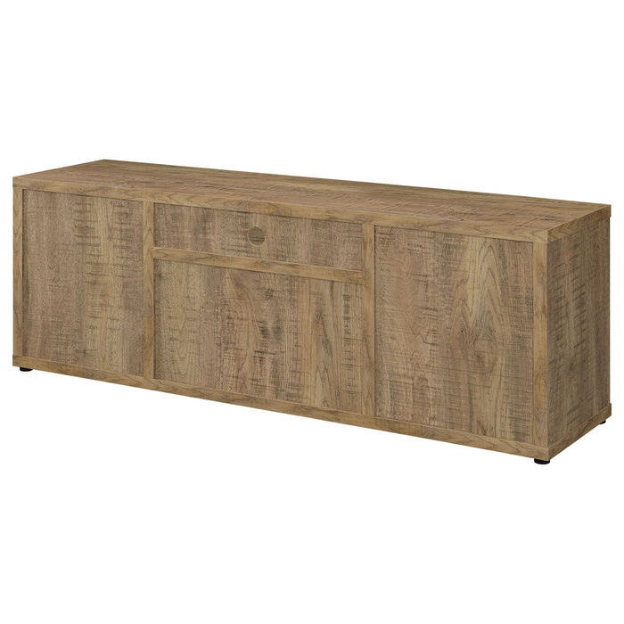 Noriega - 4 Door 60" TV Stand With Hidden Storage - Mango Color