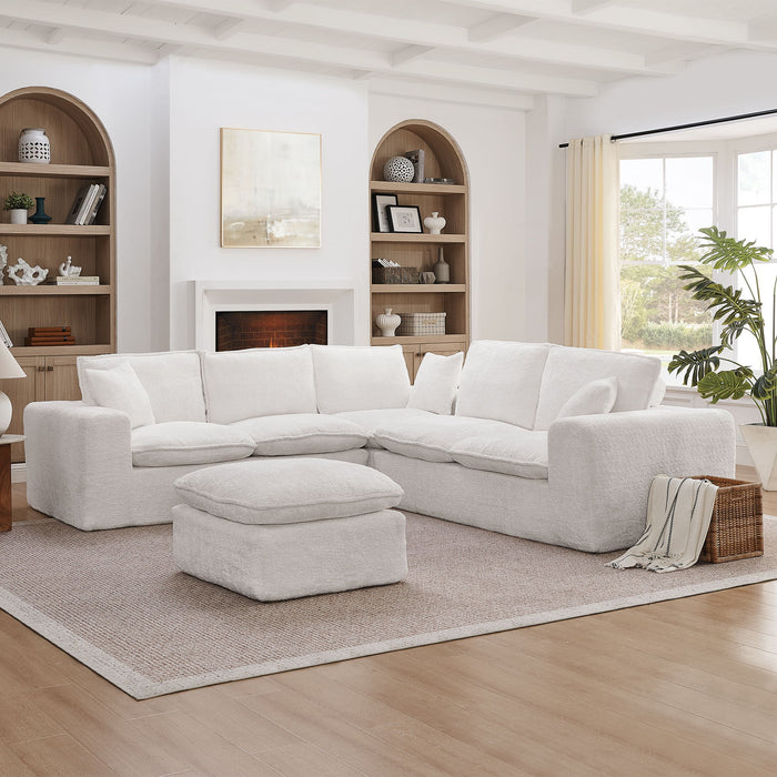 Sectional Sofa With Moveable Ottoman