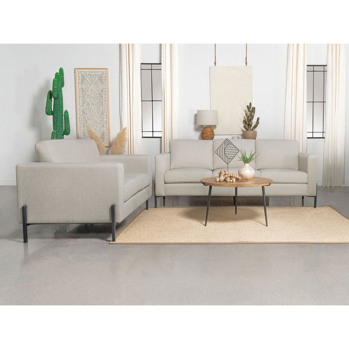 Dulcie - 2 Piece Loose Back Sofa Set - Oatmeal